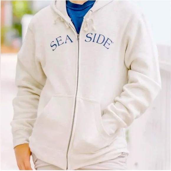 GEAR FOR SPORTS SEASIDE White and Navy Zip Up Hoodie - Picture 1 of 7